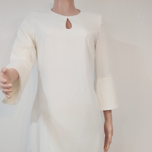 WHBM Petal-Sleeve Shift Mini Dress Size 4 - Picture 6 of 15